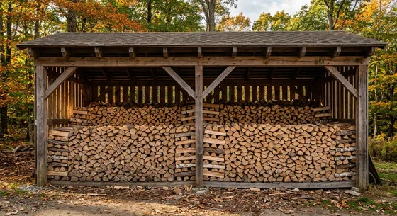 Укладка дров в Болотном, проспект Каминная, 37